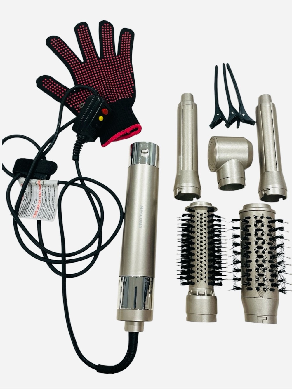 MESCOMB Hair Dryer Brush 5 in 1-110,000 RPM High-Speed Frizz-Free Blow Dryer